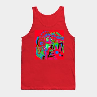 Crimson dinamic alien Tank Top